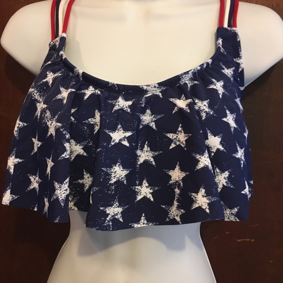 Xhilaration Other - patriotic 4th of July Bikini swimsuit top D/DD